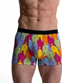 Мужские бесшовные трусы-боксеры Oemen, MB098, рис. 098 МУЛЬТИКОЛОР